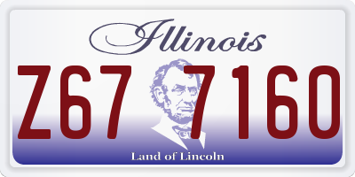 IL license plate Z677160