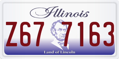 IL license plate Z677163
