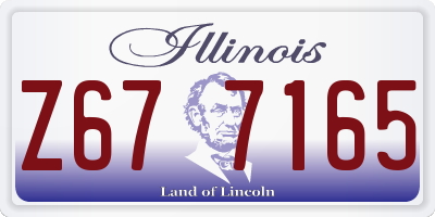 IL license plate Z677165