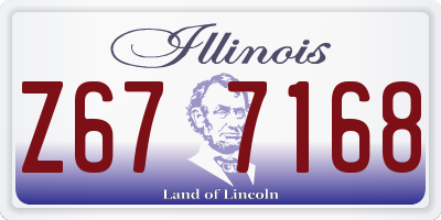 IL license plate Z677168