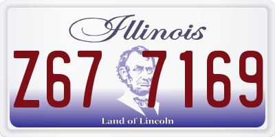 IL license plate Z677169