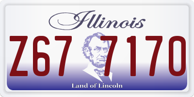 IL license plate Z677170