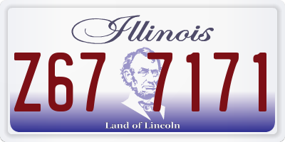 IL license plate Z677171