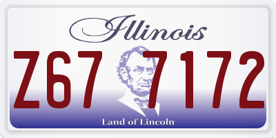 IL license plate Z677172
