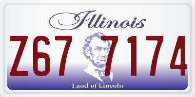 IL license plate Z677174