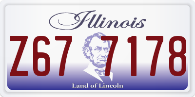 IL license plate Z677178