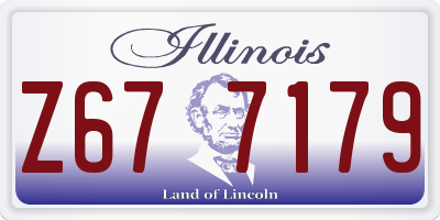 IL license plate Z677179