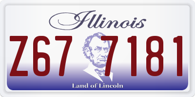 IL license plate Z677181