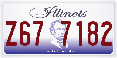 IL license plate Z677182