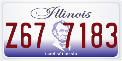 IL license plate Z677183