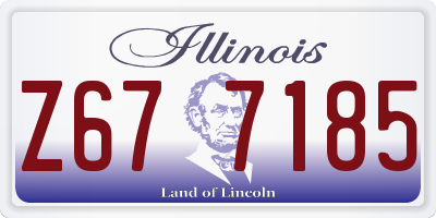 IL license plate Z677185