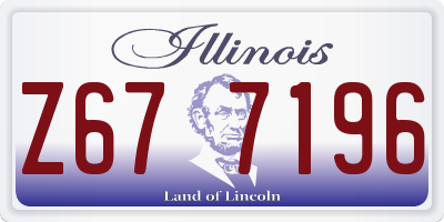 IL license plate Z677196