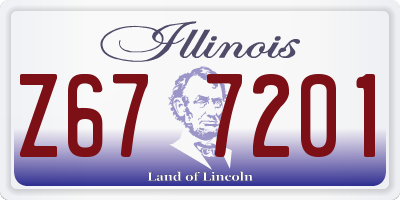 IL license plate Z677201