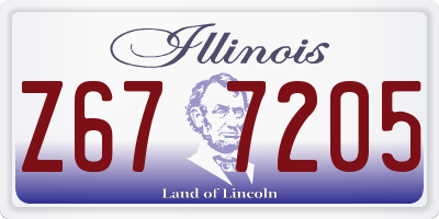 IL license plate Z677205
