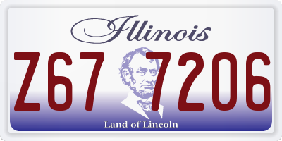 IL license plate Z677206