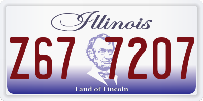 IL license plate Z677207