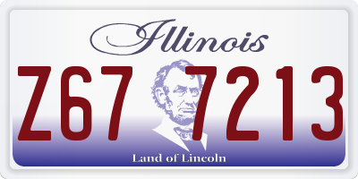 IL license plate Z677213