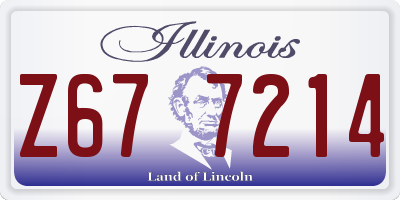 IL license plate Z677214