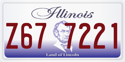 IL license plate Z677221