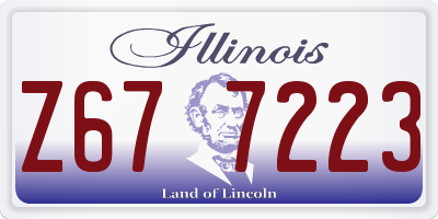 IL license plate Z677223
