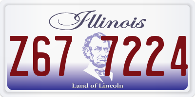 IL license plate Z677224