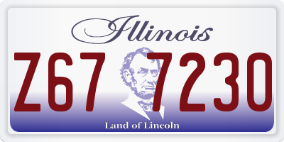 IL license plate Z677230