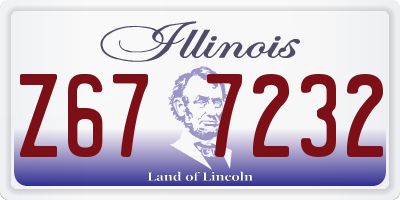 IL license plate Z677232