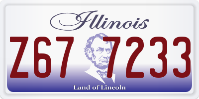 IL license plate Z677233