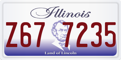 IL license plate Z677235