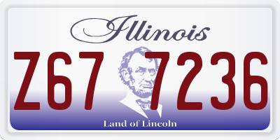 IL license plate Z677236