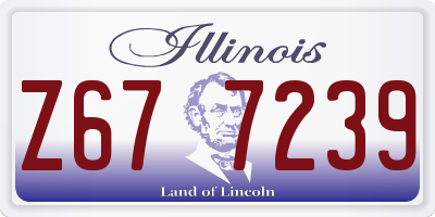 IL license plate Z677239