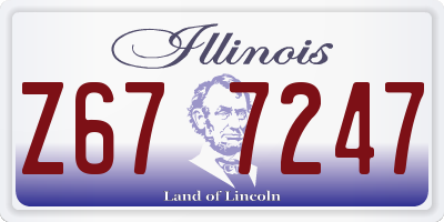IL license plate Z677247