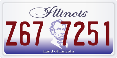 IL license plate Z677251