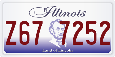 IL license plate Z677252
