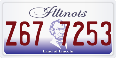 IL license plate Z677253
