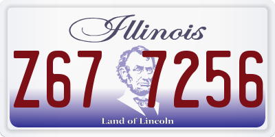 IL license plate Z677256