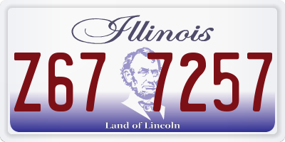 IL license plate Z677257