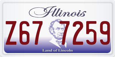 IL license plate Z677259