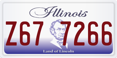 IL license plate Z677266