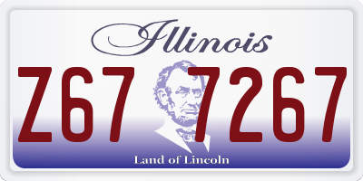 IL license plate Z677267