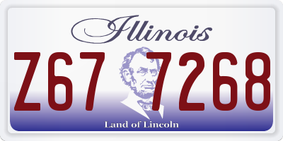IL license plate Z677268