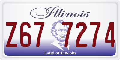 IL license plate Z677274