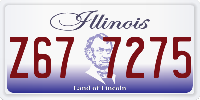 IL license plate Z677275