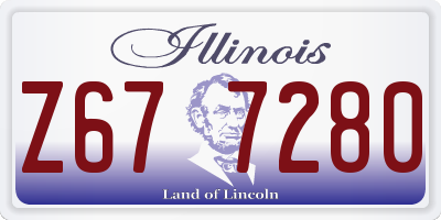 IL license plate Z677280