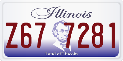 IL license plate Z677281