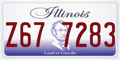 IL license plate Z677283