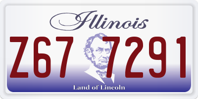 IL license plate Z677291