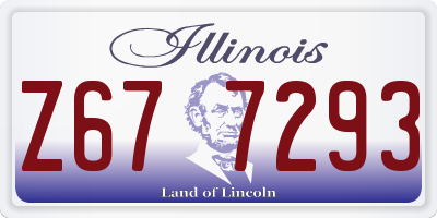 IL license plate Z677293