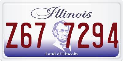 IL license plate Z677294