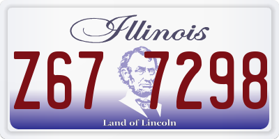 IL license plate Z677298